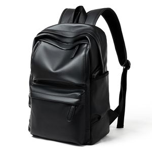 PU couro mochila homens saco de viagem à prova d 'água estilo simples escola sacos de escola para adolescente casual pacote de moda anti-roubo bagpack