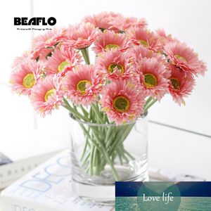 8 Цветов Европейский стиль искусственный цветок ромашка шелковые цветы фальшивая флористика свадьба партия расположение дома украшения
