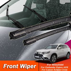 2pcs Car Blade Windscreen Wipers For Mitsubishi ASX Outlander Pajero Eclipse Lancer Windshield Rubber Auto Wiper Accessory