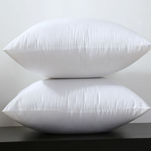 Square White Peached Fabric Cushion Insert Decorative Pillows PP cotton filling 450g for 45x45cm 380grams 30x50cm Sell by Piece 201026