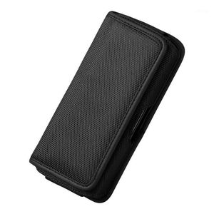 Horisontella nylon bälte slingor cellphone holster hållare bärväska ärmpåse för män telefon midja väska n05 19 dropship cykla kepsar masker