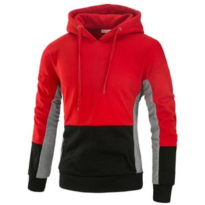 Yeni Patchwork Hoodies Erkekler Sportwear Kazaklar Rahat Rahat Hip Hop Erkek Kazak Sonbahar Kış Bahar