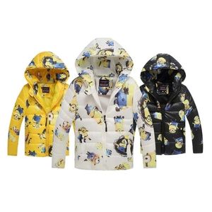 2020冬の新しい男の子と女の子の服、子供の暖かいジャケット、子供のスポーツフード付きの上着4色Lj201017