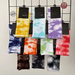 Wholesale socks organic cotton for sale - Group buy Socks for Men Women Tie Dye Casual Breathable Crew Street Style Skateboard Sock with Logo