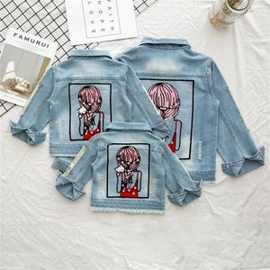 Frühling Baby Mädchen Jeans Jacke Herbst Pailletten Loch Denim Jacke Für Baby Jacke Mantel Kinder Oberbekleidung Kinder Kleidung 1 8 12 jahr LJ201007