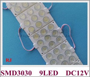 injection LED light module with lens DC12V SMD 3030 9led 5W 75mm x 60mm LED back light for sign letter and lighting boxes