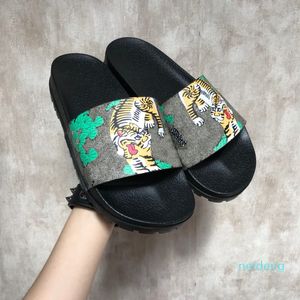 2022 hausschuhe Luxus Tiger Mode Luxus Sandalen Männer Frauen Hausschuhe Tiger Katze Design Sommer Huaraches hausschuhe flip