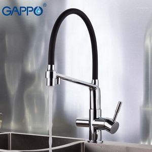 Rubinetti Cucina GAPPO Rubinetto Con Rubinetti Miscelatore Acqua Filtrata Torneira Lavello Ottone1