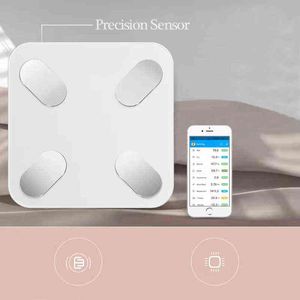 Electronic Bathroom Scale Body Fat Scale High Precision Digital Dispaly Smart Bluetooth Scales BMI Body Composition Analyzer App H1229