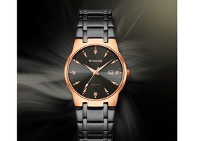 Rose Gold Wath Watch Set 2pcs Simples 2020 Presente Folha Senhoras Quartz relógios de Pulso Cristal Pulseira de Cristal Dress Montre Femme Relogio