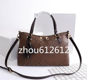 New oversizebags handbags Shoulder Bag N40022 Damier Azur Lymington Zipper Handbag leather Handles Tassels Trim 35*24*14CM Clutches Evening