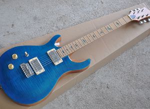 Üç renk Solak Elektro Gitar Alev Maple Kaplama, Gülağacı / Akçaağaç Klavarası, Özelleştirilebilir