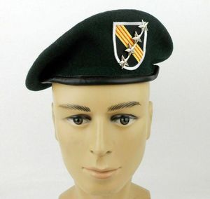 Berets Vietnam Guerra dos EUA Exército 5st Forças Especiais Grupo Verde Beret Cap Insignia Hat M Store1