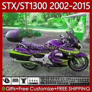 Carene per HONDA ST1300 STX1300 Pan European 2002-2015 Corpo 93No.85 STX New Purple ST 1300 ST-1300 02 03 04 05 06 07 08 09 10 11 12 13 14 15 STX-1300 2002 2015 Carrozzeria