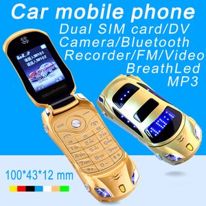 Desbloquear Mini Carro Chave Celular Celular X6 Super Pequeno Pequeno Dual-Bandas Menor Design Especial Telefone Celular FM Celular Celular