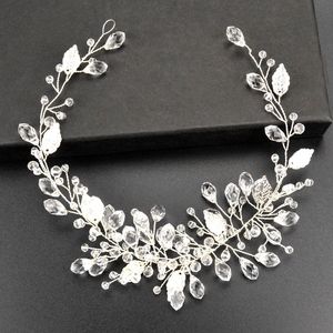 Barok Koreański Bride Rhinestone Włosy Zespół Ślubny Nakładki Moda Handmade Kryształowe Pałąki Panie Head Jewelry Akcesoria J0121