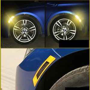 Wholesale car tapes resale online - 2Pcs Per Set Car Bumper Sticker Reflective Warning Tape Safety Reflective Strips Secure Reflector Stickers Decals