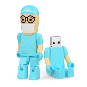 USBフラッシュドライブ128GB USB2.0 Doctor in Green Pendrive 64GB De Regalo Creativo、ペンドライブ4GB、8GB、16GB、32GB