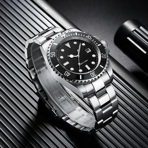 Dive Watch 200m宮田クォーツ時計男性C3超発光カレンダーダイビングウォッチファッションステンレススチールメンズウォッチLJ201120