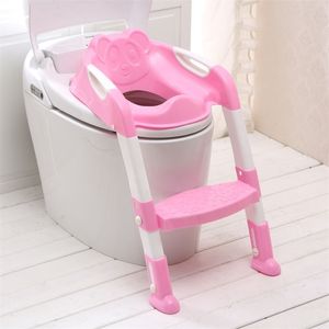 2 Colors Folding Baby Potty Infant Kids Toilet Training Seat with Adjustable Ladder Portable Urinal Potty Training Seat Children 201117