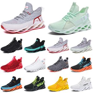 Toppkvalitetsmän Running Skor Andningsbar Trainer Wolf Grå Tour Gul Triple Vit Kaki Grön Ljus Brun Brons Mens Outdoor Sport Sneaker