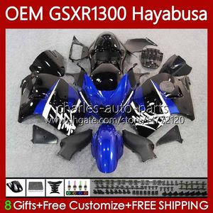 Wstrzyknięcie dla Suzuki GSX R1300 Hayabusa GSXR 1300 CC 14 15 16 17 18 19 Ciało 77NO.247 GSXR-1300 1300CC 08-19 Niebieski Czarny GSXR1300 08 2009 2000 2011 2012 2013 Owalnia