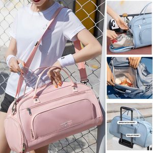 Durable Multifunction Crossbody Sport Bag Training Gym Exercise Fitness Yoga Sporting Shoulder Bag Suit For Trolley Case X258A Q0705