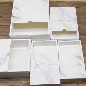 Nuovo 20pcs Fashion Marbling Packaging Box confezione regalo di cinque dimensioni Festival banchetto di nozze gioielli packaging contenitore di caramelle H1231