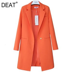 DEAT Autunno Nuovo Modello Piccolo Vestito Donna Coreano Manica Lunga Sottile All-fiammifero Cappotto Allentato femminile balazer S-XXL tutte le taglie 201023