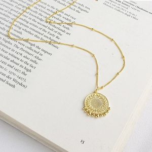 925 Sterling Silver Pendant Necklace For Woman Gothic Gold Chain Loves Collar Largo Colar Feminino Jwelry Fine Jewelry Q0531