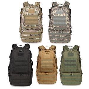 Камуфляж Tactical Molle 40L рюкзак на открытом воздухе спортивный пакет пешеходные пакеты Tactical Rucksack Camo Ralsack Combat No11-053