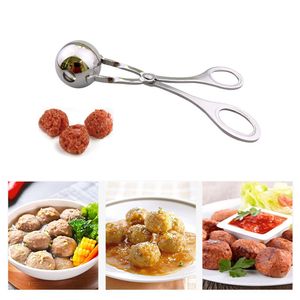 Bekvämt kök meatball maker rostfritt stål meatball clip fisk boll ris boll gör mögel verktyg kök tillbehör w-00662