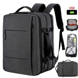 Capacity Expandable Men Backpack Large USB Charging Male Laptop Bagpack Waterproof Business Travel Back Pack Luggage Bags 202211