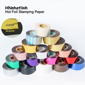 4cm Gold Silver Foil Rolls Leather Paper Hot Foils Stamping Paper Heat Transfer Anodized Gilded Papers