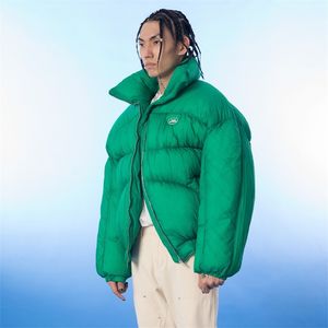 MadeExtreme street wear colletto alla coreana caldo inverno Uomo Parka hip hop oversize uomo Casual Parka giacca coreana Outwear 220105
