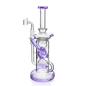 Mor Fab Yumurta Bong Cam 14mm Banger Ücretsiz Kargo ile Sigara için el yapımı Glass ile Sigara Borular Sigara Borular