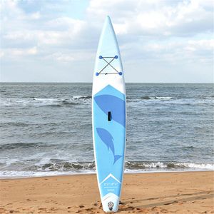 Double layers Professional Surfboard inflatable racing paddle board sup water ski boards on sale