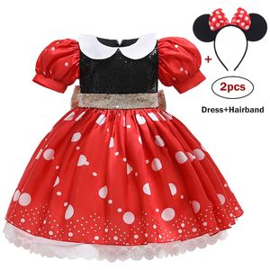 Karnawał Kostiumy Dla Dzieci Boże Narodzenie Unicorn Sukienki Dziewczynek 1st Birthday Party Wedding Princess Dress Infant Puffy Vestidos LJ200827