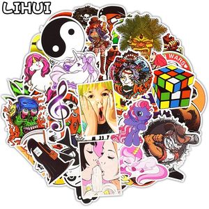 300 PCS Cartoon Toy Stickers for Laptop Skateboard Luggage Fridge Car Motorcycle Phone Travel Cool Funny Sticker Bomb JDM Decals LJ201019