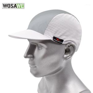 Men Women Reflective Cycling Cap Summer Polyester Breathable Sunscreen Road Bike Bicycle Caps With Brim Sports Fishing Hat & Masks