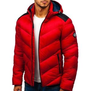 새로운 방수 겨울 파커 남자 두건 지퍼 자켓 남성 따뜻한 오리 코트 남성 두꺼운 지퍼 캔디 컬러 망 재킷 201111