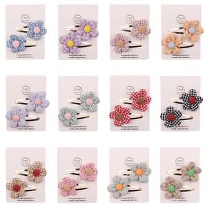 Baby Hair Clips Barrettes Kids Flower Barrette Toddler BB Hairpins Clippers Girls Headwear Hair Accessories for Children 2st/Par YL2332