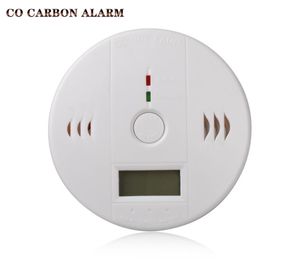 Baterías De Monóxido De Carbono al por mayor-Fábrica Direct Co Carbon Alarma Monóxido Monóxido Sensor de gas Monímetro Tesor de detección de envenenamiento para vigilancia de seguridad para el hogar sin batería
