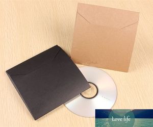 50pcs-13*13cm Blank Kraft Paper Black Peper CD Bags for Cover DVD Packaging Envelopes Wedding Party Favor Gift Bags