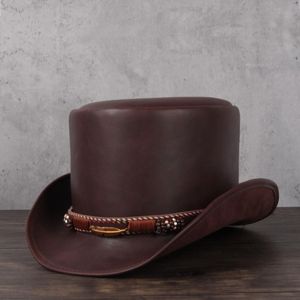 Top Hat Kadın Erkekler Başkanı Düz ​​Fedoras Şapka Magic Steampunk Cosplay Party Caps 3size 13cm