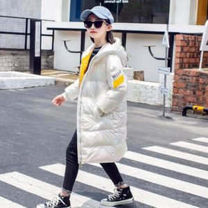 Sıcak Mont Kış Giysileri Uzun Aşağı Ceket Çocuklar Kore Kalın Kapüşonlu Ceket Bebek Erkek Kız Snowsuit Kış Ceket Çocuk Parka