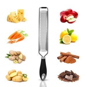 Choklad Citronost Grater Multifunktionsverktyg Rostfritt Stål Skarp Vegetabilisk Frukt Ost Ginger Vitlök Spån Planer Kök Tillbehör JY1009