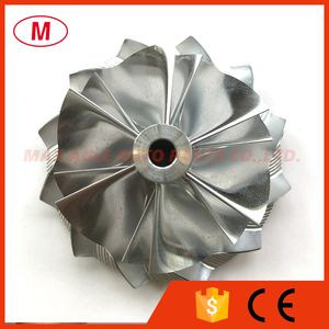 K16 5324-123-2206 49.62 / 61.98mm 6 + 6 Blades Performans Turbo Kütük Kompresör Tekerlek 1859700000 5316-970-0010 Turboşarg Kartuşu / Chra