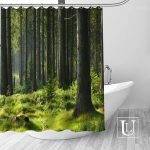 Forest Of Trees Shower Curtains Custom Design Creative Shower Curtain Bathroom Waterproof Polyester Fabric1