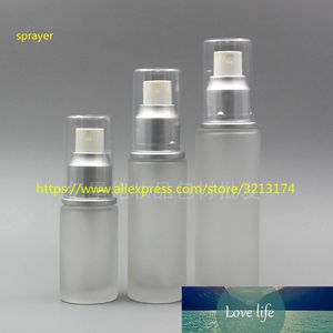 Atacado 20ml 30ml 50ml garrafa transparente de vidro fosco Atomizador. Lotion Perfume Essential Oil Hidratante Facial recipiente de água